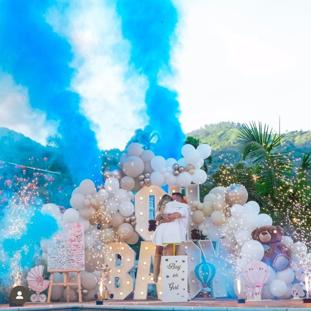 Pólvora rosa en Gender Reveal Toluca